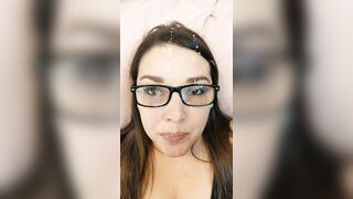 Facials: I love getting covered in enough cum to play with, I wanna be able to blow bubbles with it ???? #4
