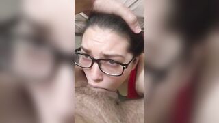 Facials: Throat fucked and covered #1