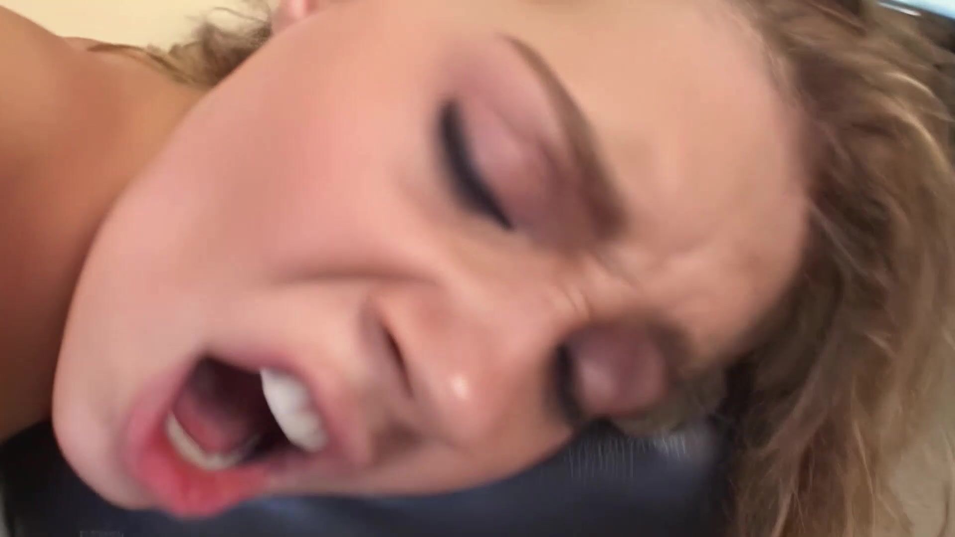 Fucked with cum on her face