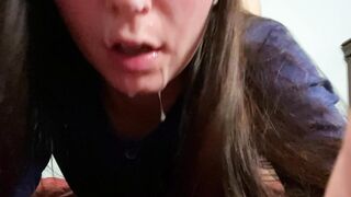 Facials: she took a facial and still continues fucking #2