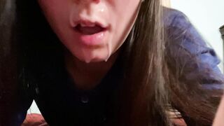 Facials: she took a facial and still continues fucking #4