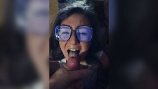 Facials: Cumslut taking a nice facial #4