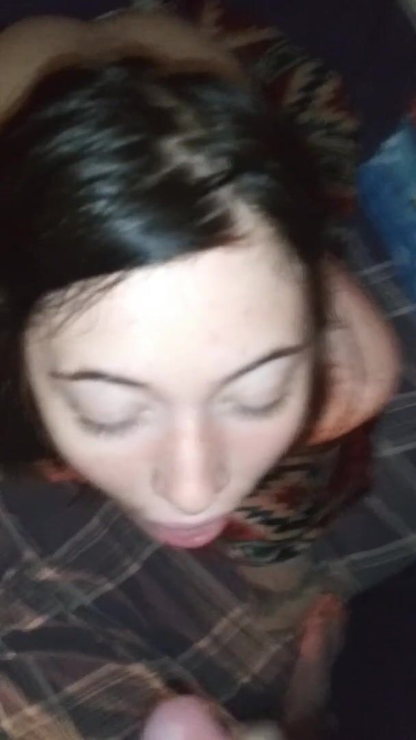 CumSlut knows Daddy's cum is a compliment for her pretty face