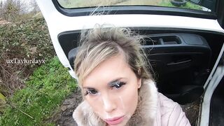 Facials: He knows I love getting facials, so he pulled over and made me take his load at the roadside #4