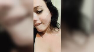 Facials: If your girl don't enjoy having your cum all over her, I will. #2