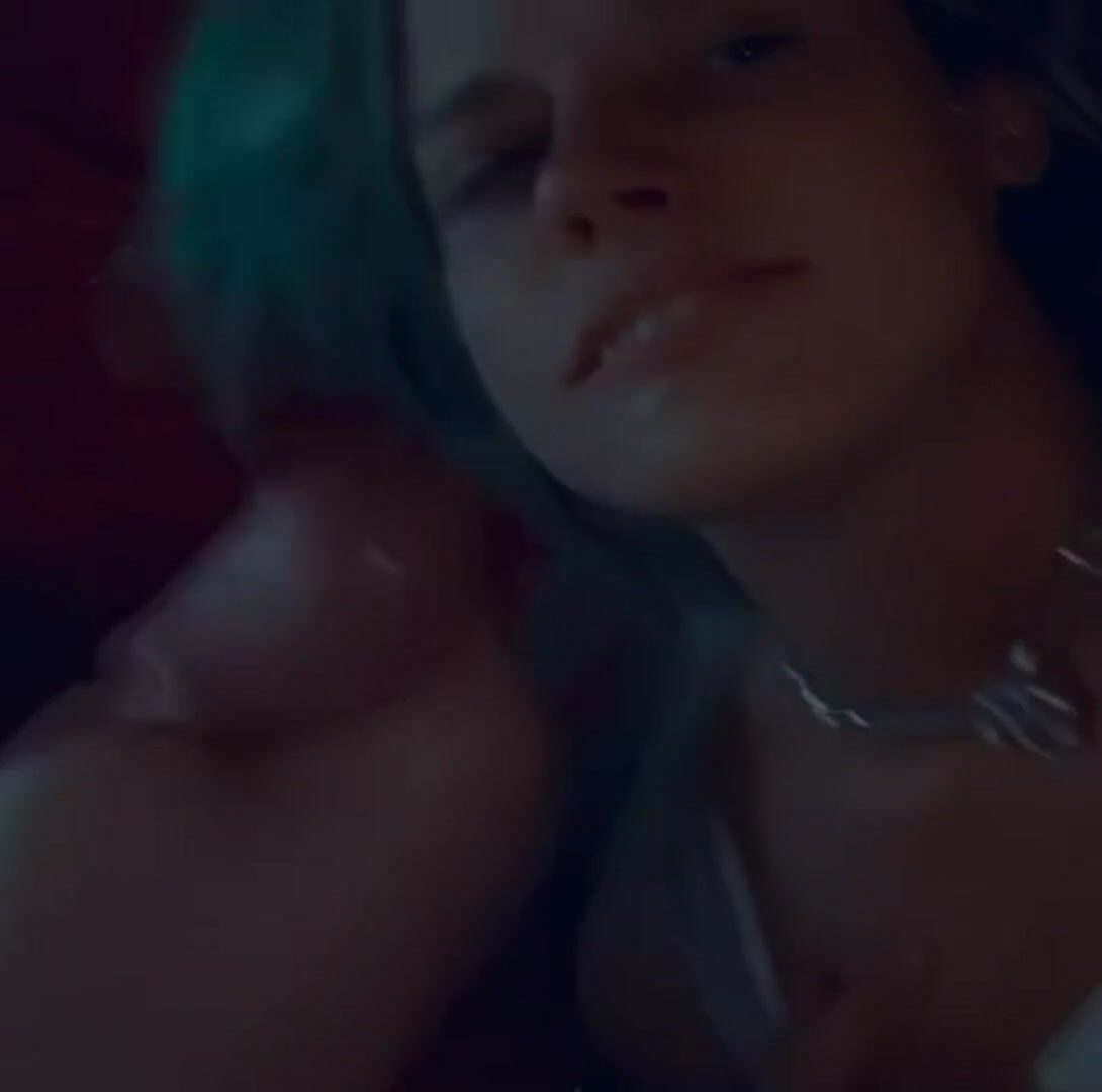 Daddy’s monster cock dropping a fat load on my slut face