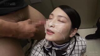 Japanese Facials: Super sticky cum covered face #3