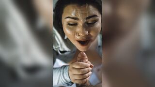 Monster Facials: Made him cover my face #4