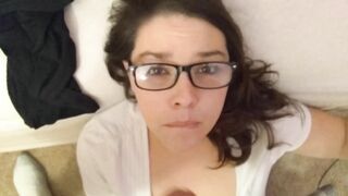 Monster Facials: I just wanna deepthroat your cock a bit before you cover me in cum ???? #3
