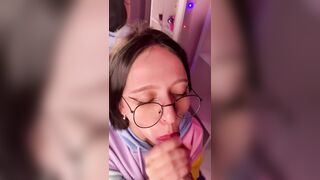 Monster Facials: Do you wanna cum on my glasses? #2