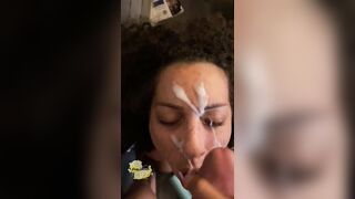 Monster Facials: Nice thick load for this pretty slut???? #4