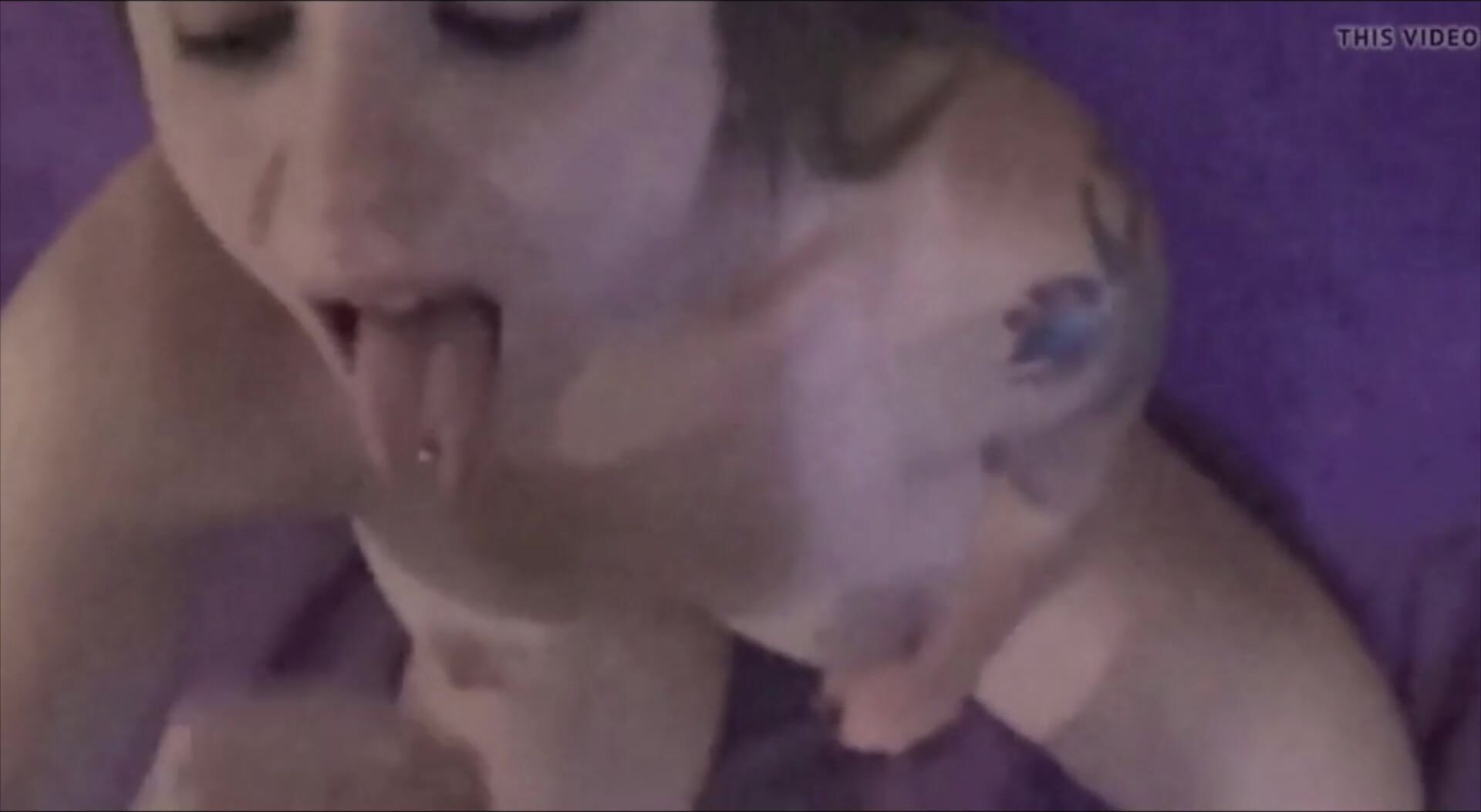 This girl takes some big facials .